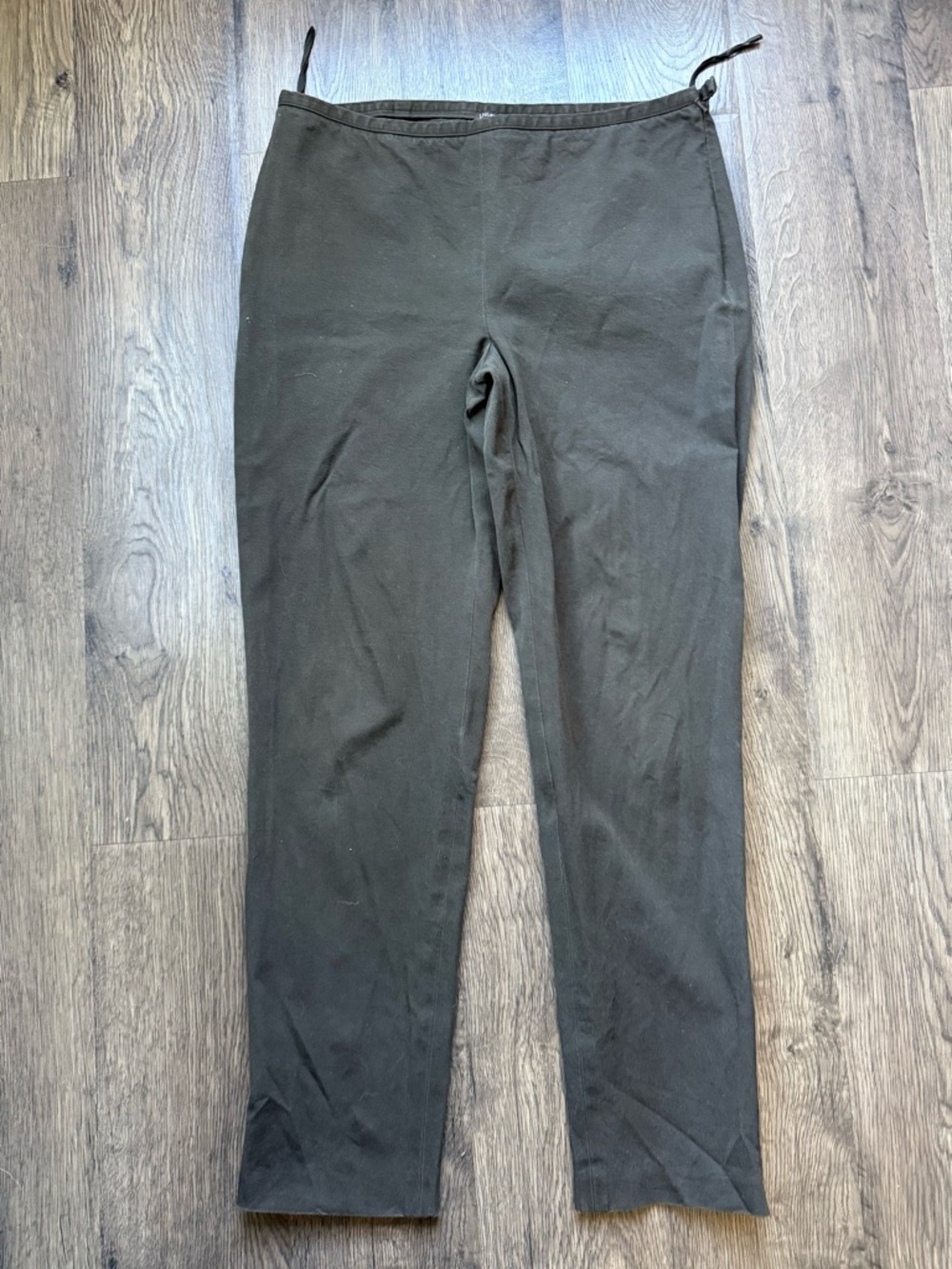 J McLaughlin Brown Pull On Pants Side Zipper Size 10